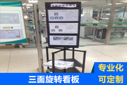 車間生產管理三面旋轉看板